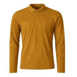 Skill Men´s Long Sleeve Performance Polo Yellow
