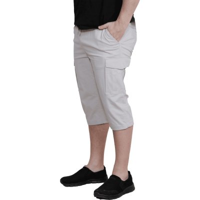 Cargo Capri Men Beige