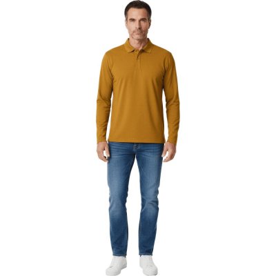 Skill Men´s Long Sleeve Performance Polo Yellow