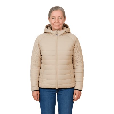 Graham Jacket Women Beige Magnet Zipper