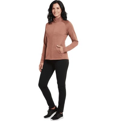 Kumo Women’s Magnetic Zip Training Jacket Brown