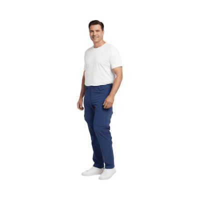 Nebraska Zip-off Pants Men Blue Plus Size