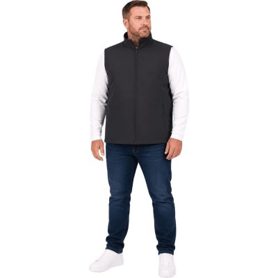 Sestri Vest Men Black Plus Size