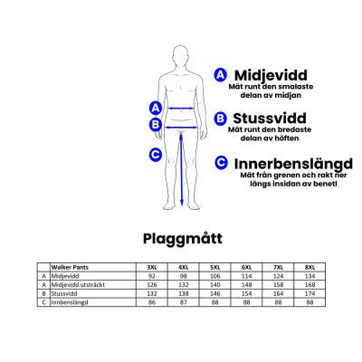 Walker Traning Pant Men Black Plus Size