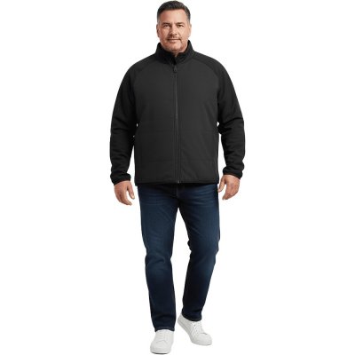 Hybrid Jacket Men Black Plus Size