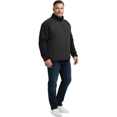 Hybrid Jacket Men Black Plus Size