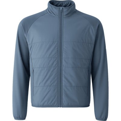 Hybrid Jacket Men Blue Plus Size