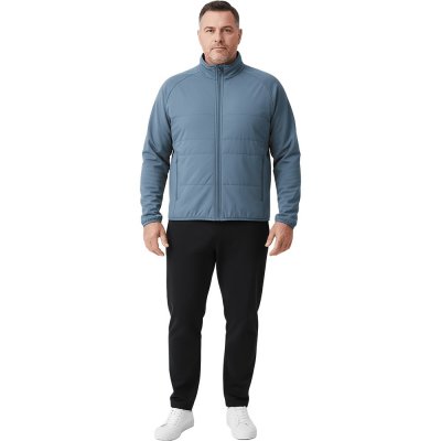 Hybrid Jacket Men Blue Plus Size